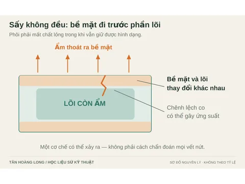 Ảnh minh họa: Sấy và khử chất kết dính: vì sao sứ có thể nứt trước khi nung xong?